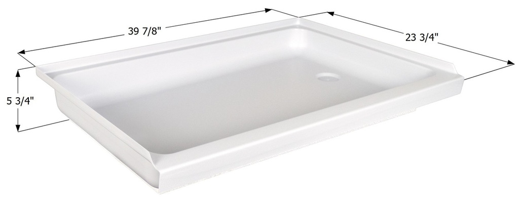 Shower Pan Right Hand Drain SP2440RH