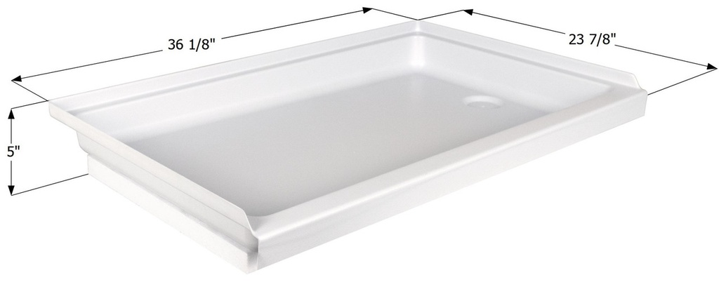 Shower Pan Right Hand Drain SP2436RH