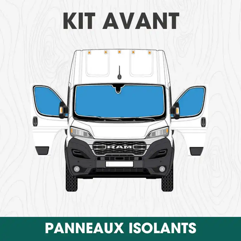 Ensemble de panneaux isolants pour cabine avant – Dodge ProMaster