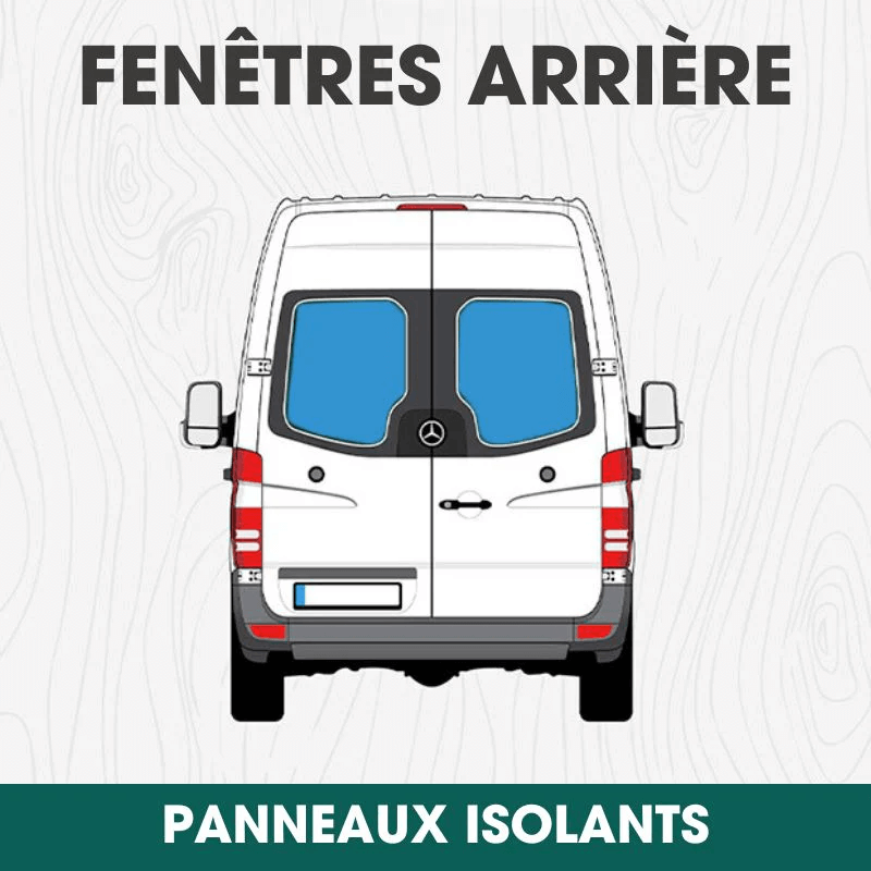 Panneaux isolants pour fenêtres arrière Mercedes Sprinter