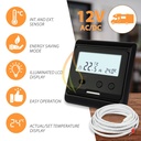 Thermostat encastré 12V AC/DC 