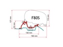 Mercedes Sprinter w/ Roof Rail - Fiamma F80S Awning Mounting Bracket - 98655-772