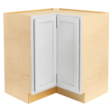 RV Easy Reach Corner Base Cabinet | Pure White