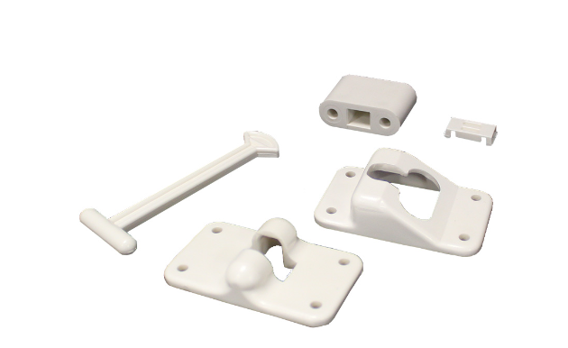 Polar White Composite "T"-Style Door Holder