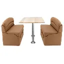 RV Dinette Booth with Table | 38" Sand