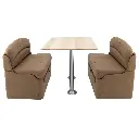 RV Dinette Booth with Table | 38" Cappuccino