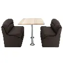 RV Dinette Booth with Table | 44" Chocolate