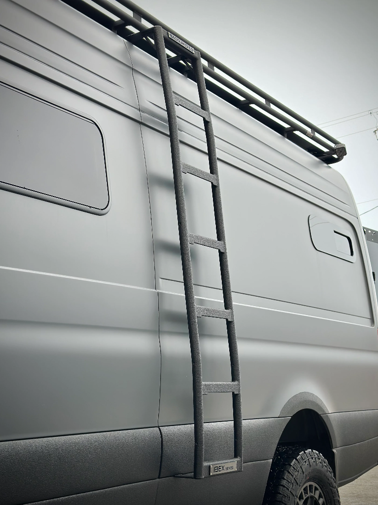 IBEX Series Side Ladder High Roof Sprinter Van - Aluminum - BACKLAND EXPEDITION GEAR