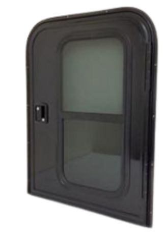 30″ Wide x 36″ Tall Passenger Side Teardrop RV Door FC17 