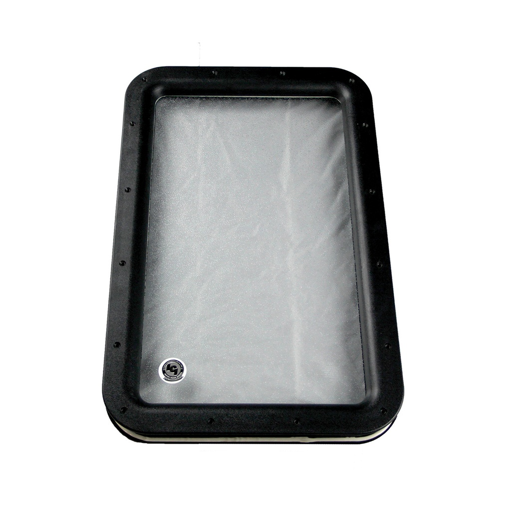 Inner & Outer Window Frame with Seal and Glass; 12" x 21" - Various Colors