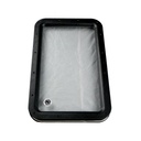 Inner & Outer Window Frame with Seal and Glass; 12" x 21" - Various Colors