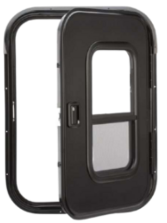30″ Wide x 36″ Tall Passenger Side Teardrop RV Door FC05 