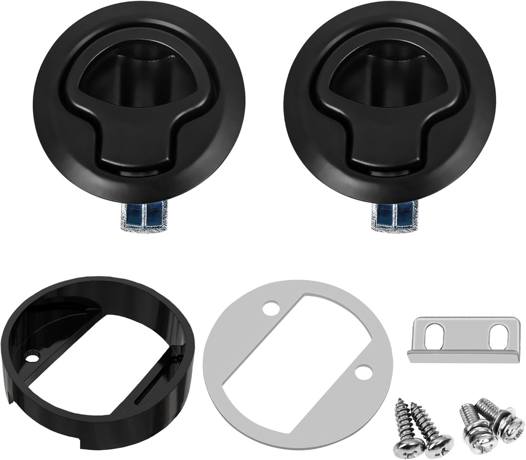 Slam Latch - Black Metal Marie Grade - 2''