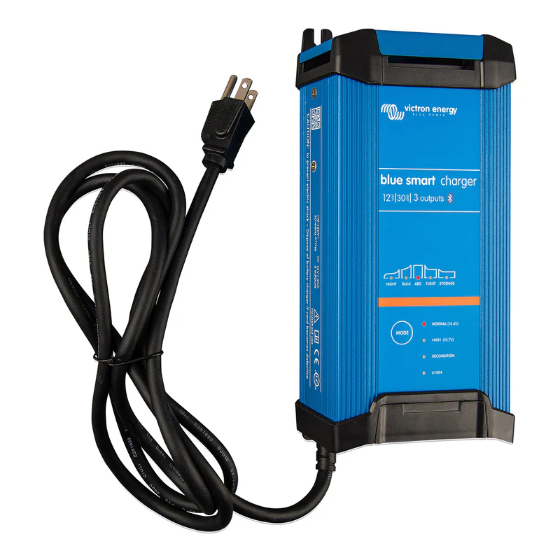 Victron Energy Blue Smart IP22 Charger 12V/30(3) 120V NEMA 5-15 - 3 output