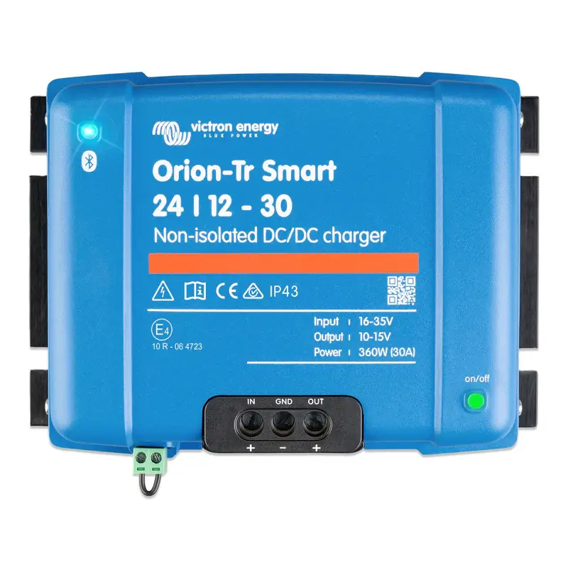 Chargeur CC-CC non isolé Victron Energy Orion-Tr Smart 24/12-30A (360 W)