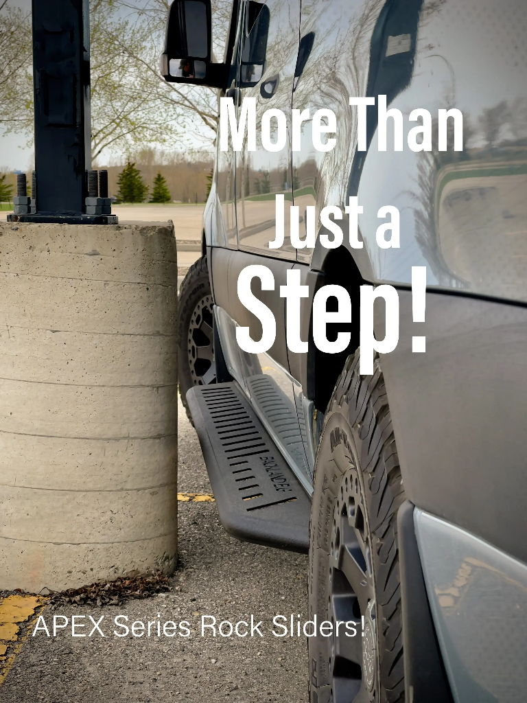 APEX Series Rock Sliders / Side Steps - 170 - Regular - Steel