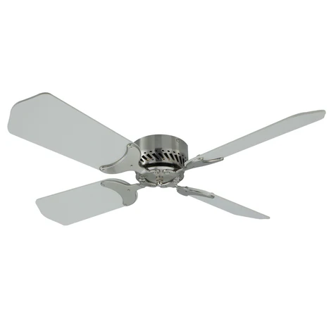 RV Ceiling Fan | 36" Brushed Nickel with White Blades | 12 Volt