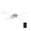 RV Ceiling Fan | 42" White Brush Nickle | 12 Volt