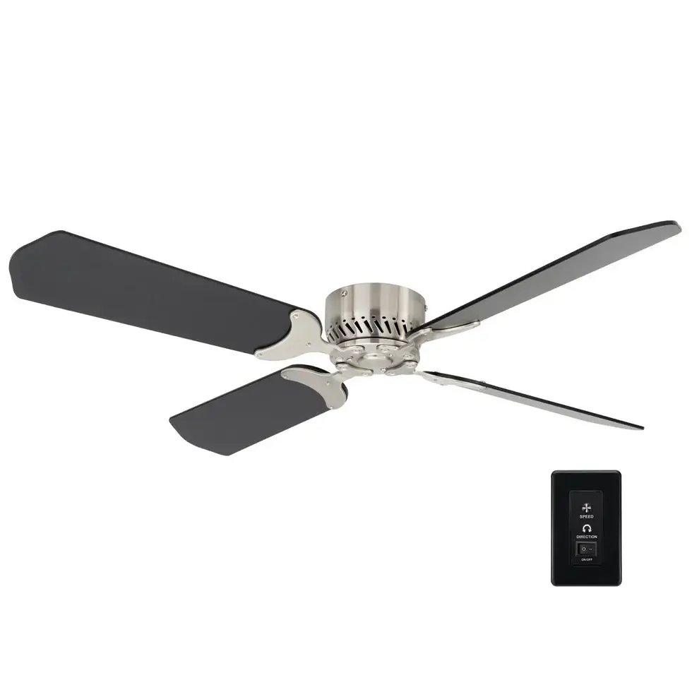 RV Ceiling Fan | 42" Black Brush Nickle | 12 Volt