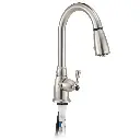 RV Kitchen Faucet Single Handle Pull Down Spray | Non-Metallic