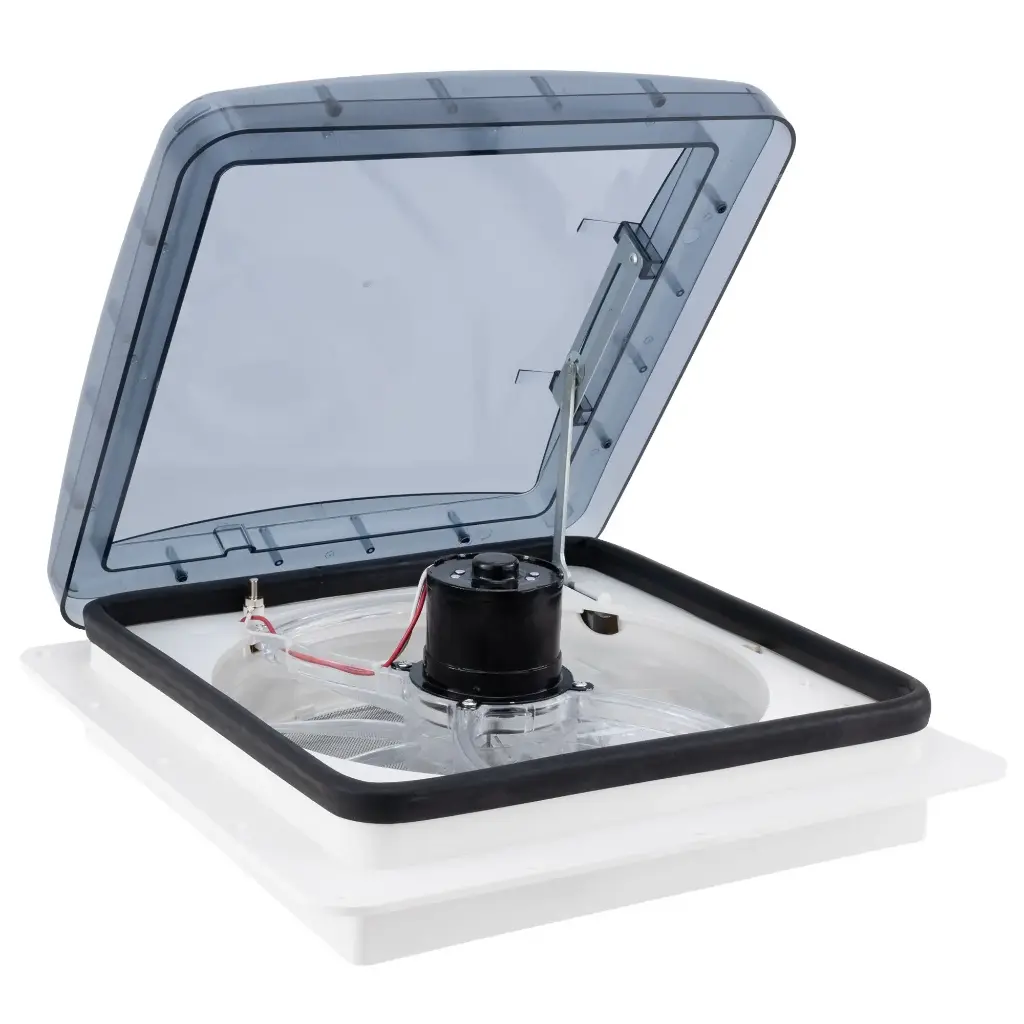 Heng's RV 12V Powered Roof Ventilation | 14" | Vent Fan | Clear