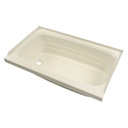 24" x 40" Bathtub - Parchment