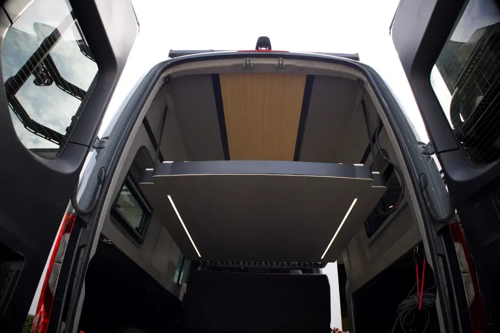 Camper Van Expandable Elevator Bed