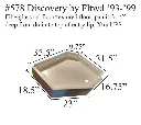 #578 Fleetwood RV fiberglass shower pan