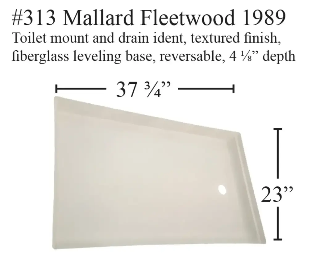 #313 Fleetwood RV fiberglass shower pan