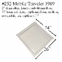 #252 Mobile Traveler RV fiberglass shower pan