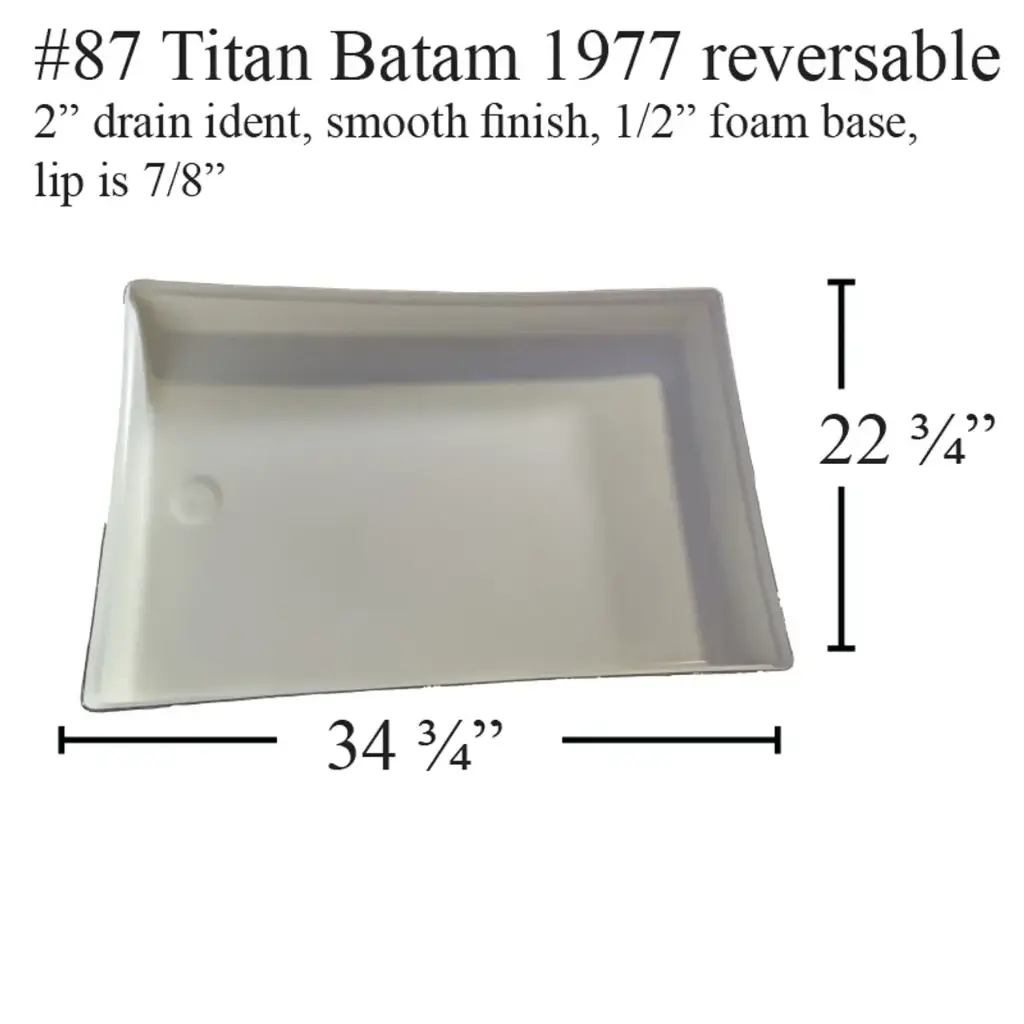 #87 Titan RV fiberglass shower pan