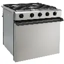 Dometic RV Oven 3-Burner Stove with Range | 21" Tall | Stainless Steel