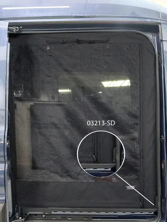Porte moustiquaire latérale magnétique pour Ford Transit 2015+