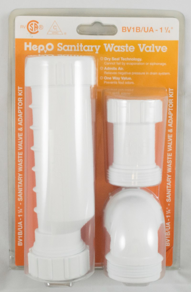 Sink Trap HepvO - Waterless Trap - 1 1/4"