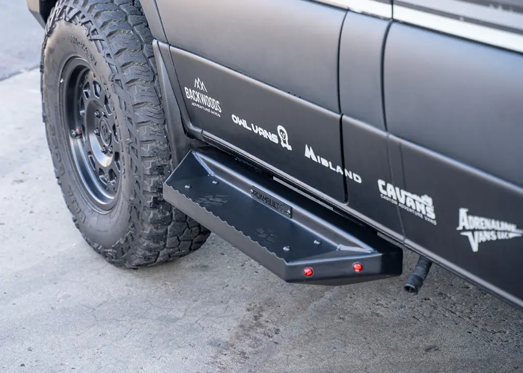 Sprinter/Transit EKKO and Open Trail Side Steps - Short/Flat Version (Fits Driver & Passenger side) - ROAMBUILT