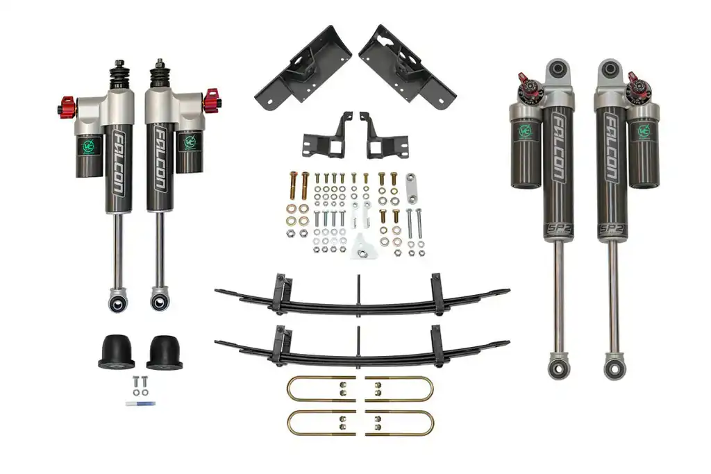 Système Stage 4.3 - Sprinter 2500 4x4 - 2015 à 2022 - Amortisseurs Falcon 3.3, mini-pack - réglage léger/moyen - moyen/lourd - Van Compass