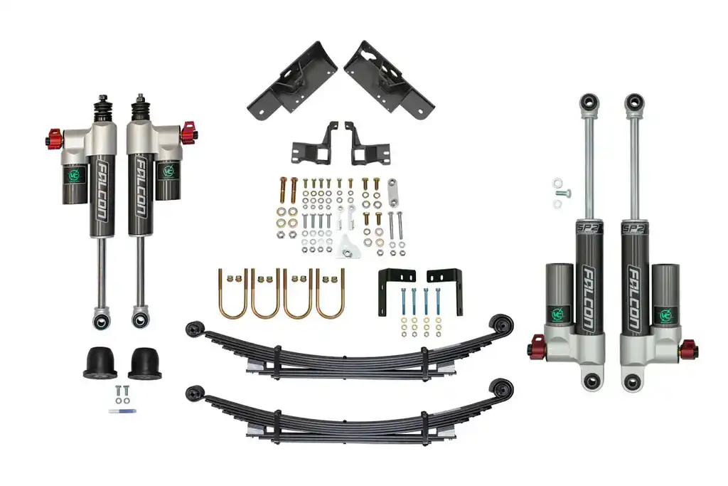 Étape 4.3 Système double - Sprinter 3500 4x4, 2015-2022 - Falcon 3.3 réglage léger/moyen - moyen/lourd, Opti-Rate - Van Compass