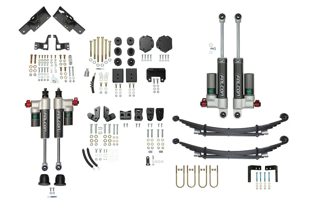 STAGE 6.3 DUALLY 2" LIFT SYSTEM - SPRINTER 3500 4X4, 2015-2018 - 2 INCH LIFT - FALCON 3.3 - (LIGHT/MID - MID/HEAVY TUNE) - OPTI-RATE - Van Compass 