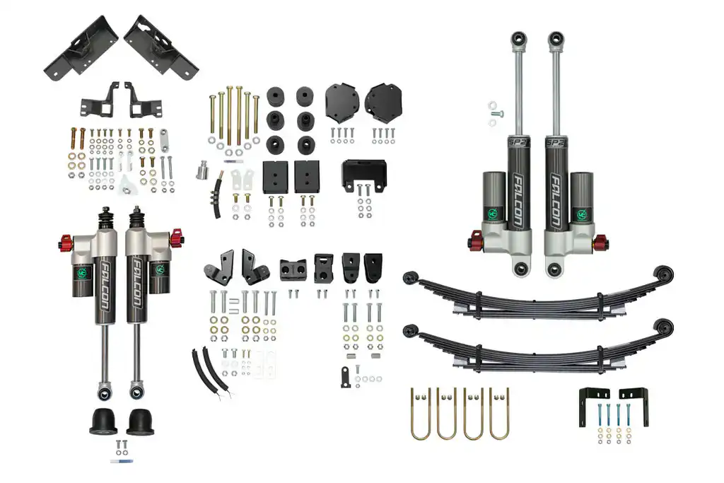 Stage 6.3 Dually 2" lift System - Sprinter 3500 4x4, 2015-2018 - 2 inch lift - Falcon 3.3 - (light/mid - mid/heavy tune) - Opti-Rate - Van Compass