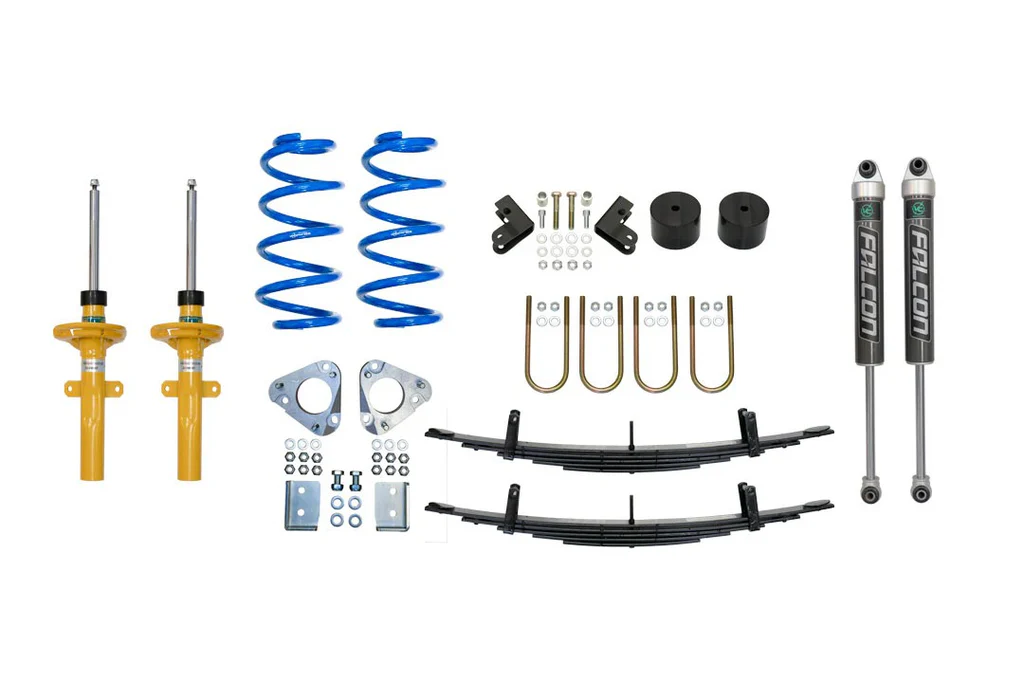 KIT DE RELEVAGE TOPO 2 POUCES ÉTAPE 3 - FORD TRANSIT 2015-2017 - RÉGLAGE MOYEN ET RÉGLAGE INTENSIF - Van Compass