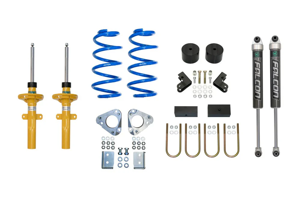 KIT DE RELEVAGE TOPO 2 POUCES ÉTAPE 1 - FORD TRANSIT 2018 ET SUIVANTS - (RÉGLAGE MOYEN ET RÉGLAGE INTENSIF) - Fourgon Com