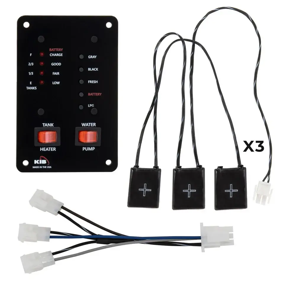 RV Tank Monitor Panel Kit | Probeless Adhesive Sensors 