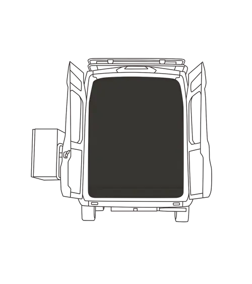 Rear Door Mosquito Net (Medium Roof) Transit