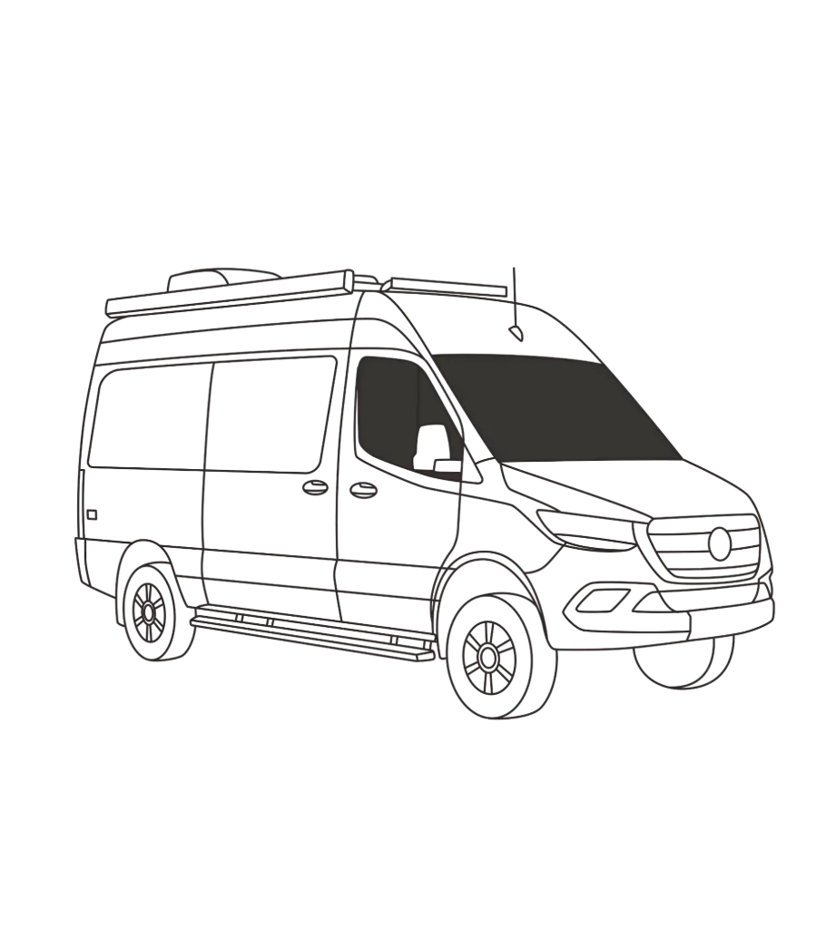 Ensemble pour cabine avant Mercedes Sprinter (2019–2024)