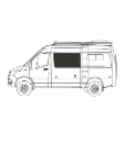 Insulated Crew Window Cover for Mercedes Sprinter (2007–2025)