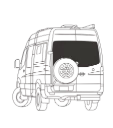 Ensemble de couvre-fenêtres arrière isolants pour Mercedes Sprinter (2007–2018)