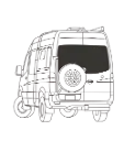 Couvre-fenêtres isolants pour portes arrière – Mercedes Sprinter 2019+