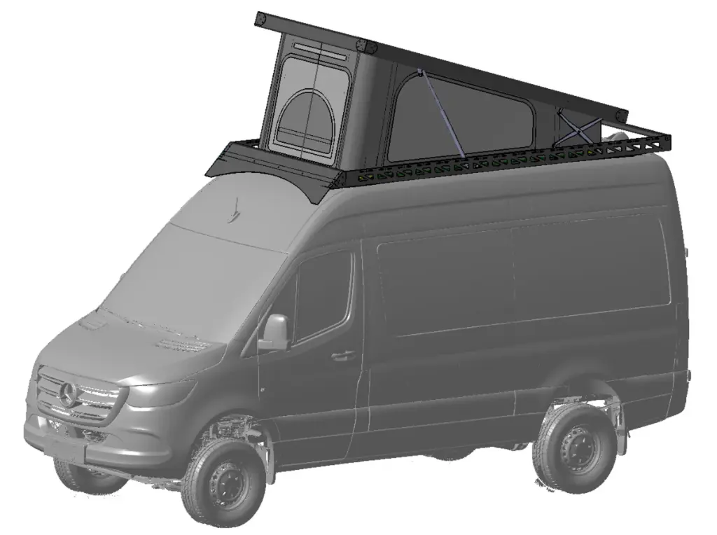 Sprinter Carbon Fiber Roof-Top Tent System