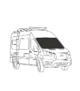 Couvre-pare-brise isolant – Ford Transit toit moyen/haut