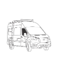 Front doors Transit 2020+ (Medium/High roof)
